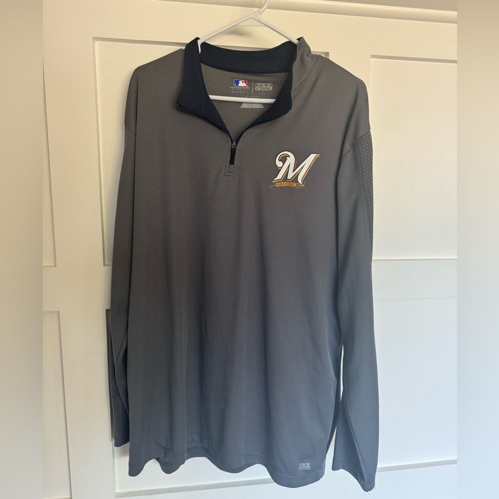 Milwaukee Brewer Long Sleeve Quarter Zip | Size 2XL